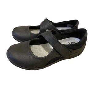 Clarks Shoes Womens 7 Sillian Bella Mary Jane Black Hook & Loop Low new